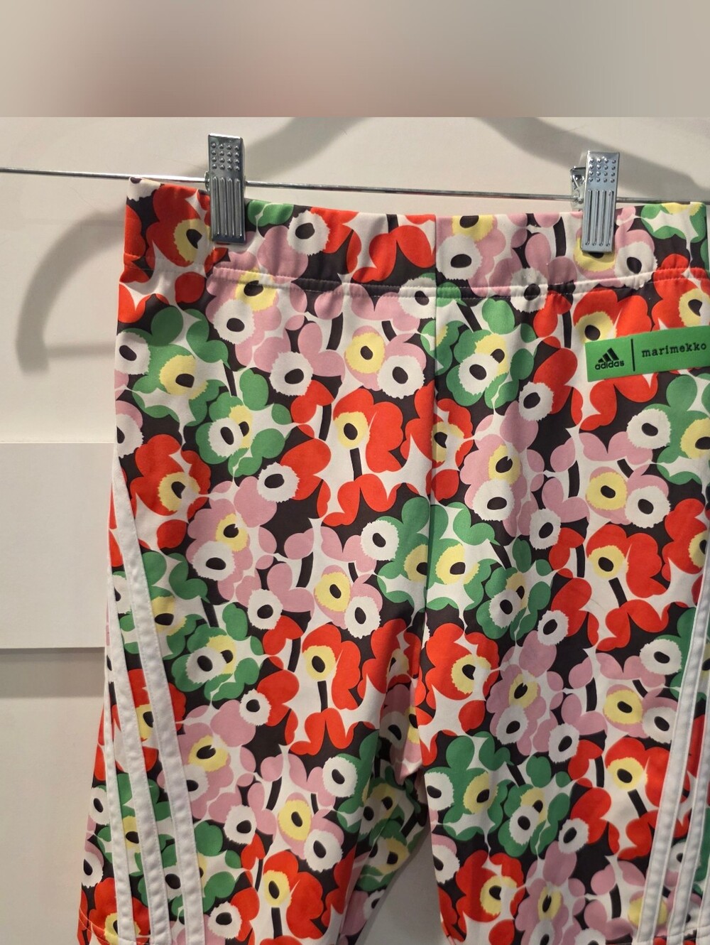 Adidas x marimekko Women’s Multicolor Bike Shorts Signature Poppy Floral Print S
